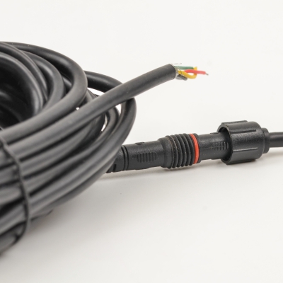 4-core 5-hole Male and Female Connectors Extension Cable for Vehicle Dash Cam.