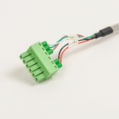 Male Connector with Terminal Connecting Wire 